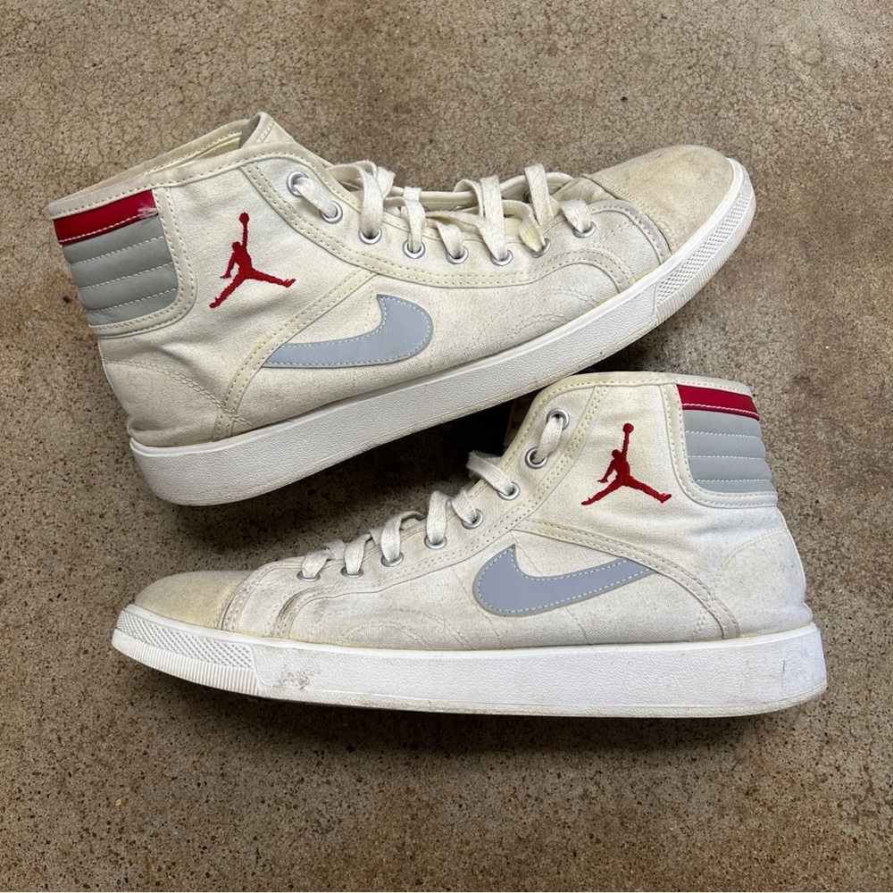 Men's Nike Air Jordan Sky High Canvas Hi Top Shoes Men's Size 12